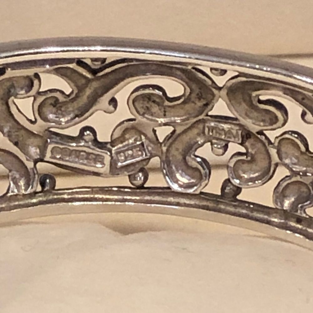 Barse Sterling Silver Scroll Cuff & Vintage Sterl… - image 8